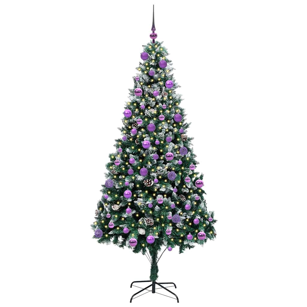 Vidaxx albero di Natale artificiale verde 210 cm PVC, acciaio e plastica