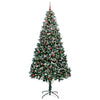Vidaxx albero di Natale artificiale verde 240 cm PVC, acciaio e plastica
