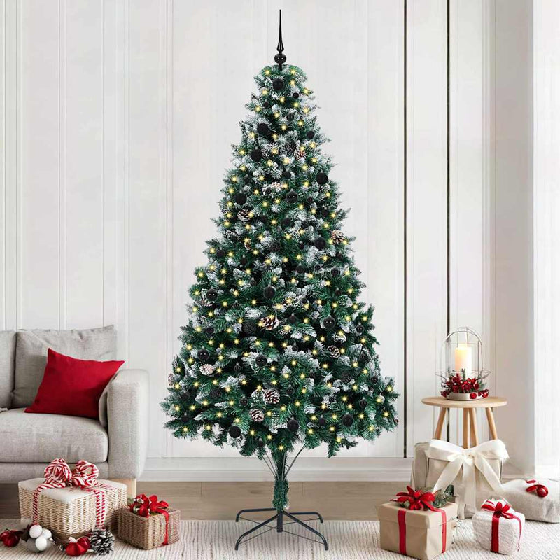 Vidaxx albero di Natale artificiale verde 240 cm PVC, acciaio e plastica