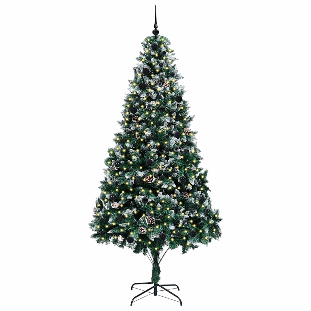 Vidaxx albero di Natale artificiale verde 240 cm PVC, acciaio e plastica