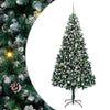 Vidaxl kunstkerstboom groen 240 cm pvc en staal en kunststof