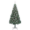 Vidaxl kunstkerstboom groen 240 cm pvc en staal en kunststof