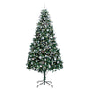 Vidaxx albero di Natale artificiale verde 240 cm PVC, acciaio e plastica