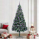 Vidaxx albero di Natale artificiale verde 240 cm PVC, acciaio e plastica