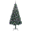 Vidaxl kunstkerstboom groen 240 cm pvc en staal en kunststof