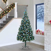 Vidaxx albero di Natale artificiale verde 240 cm PVC, acciaio e plastica