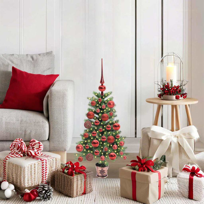 Albero di Natale VidaXL con 150 LED con PE standard verde da 65 cm