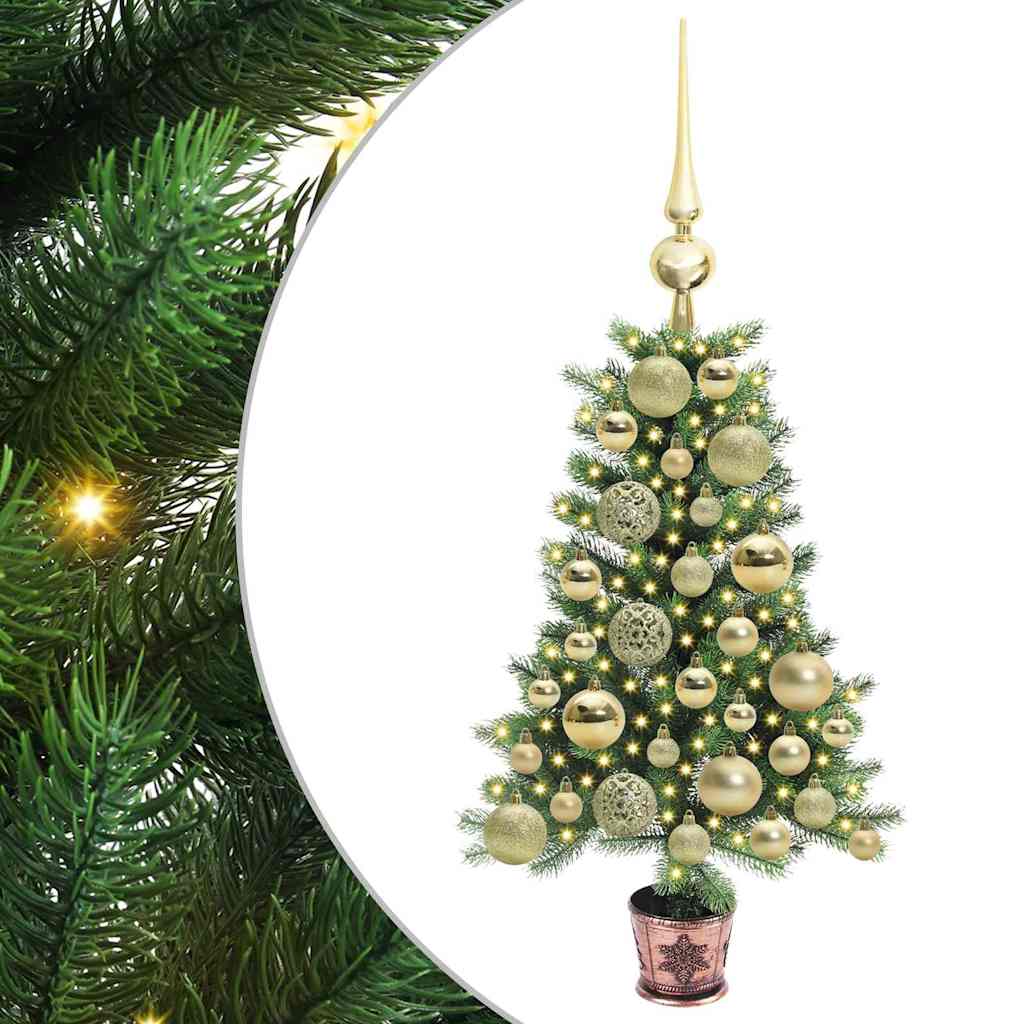 Albero di Natale VidaXL con 150 LED con PE standard verde da 65 cm