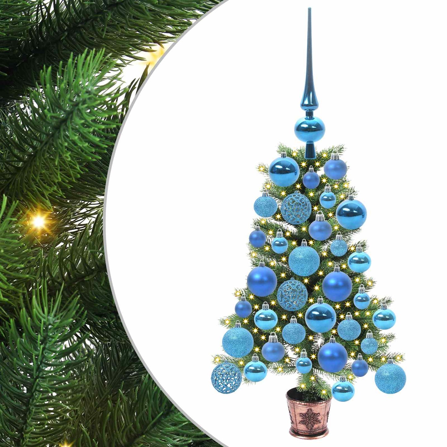 Vidaxl kerstboom met 150 led met standaard groen 65 cm pe