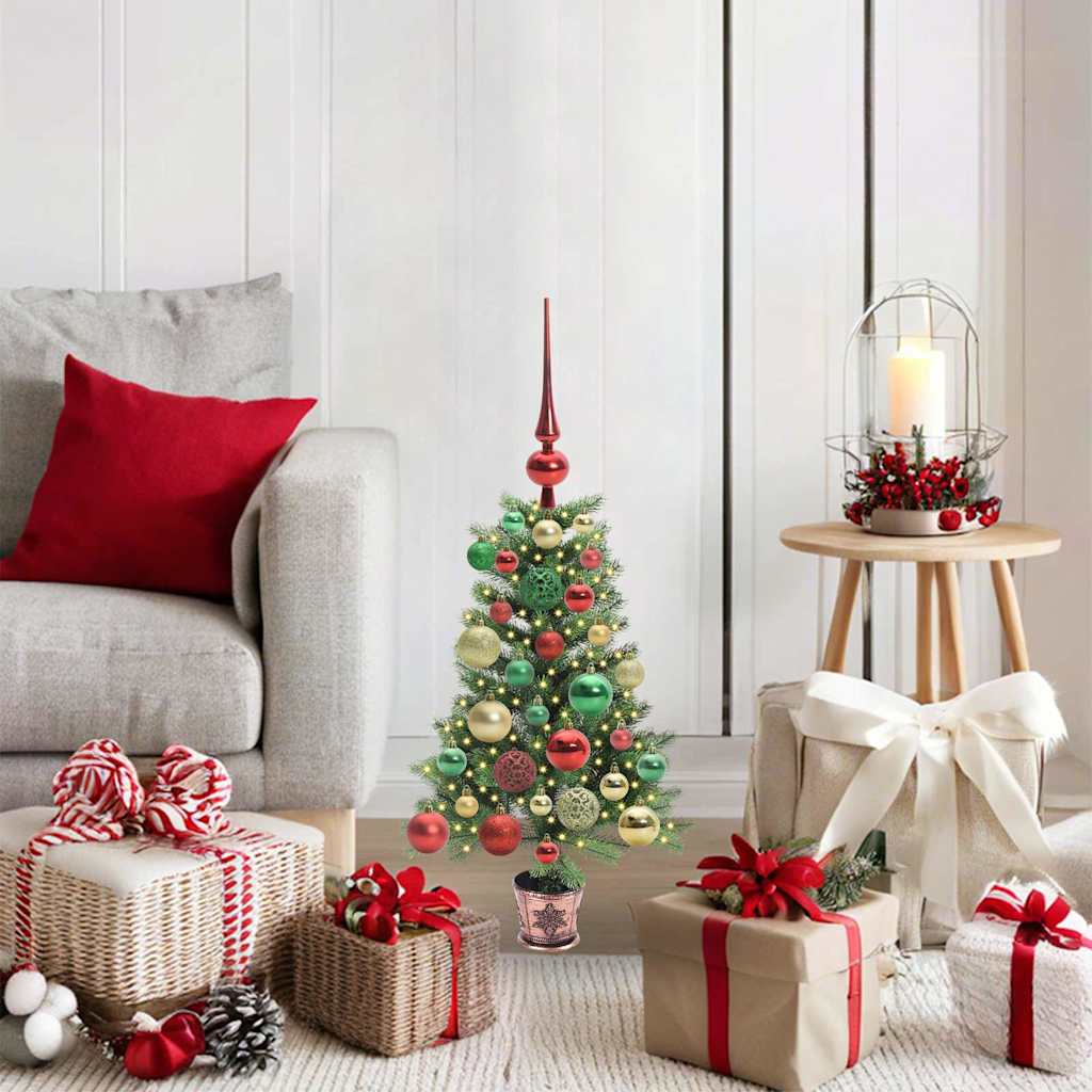 Vidaxl kerstboom met 150 led met standaard groen 65 cm pe