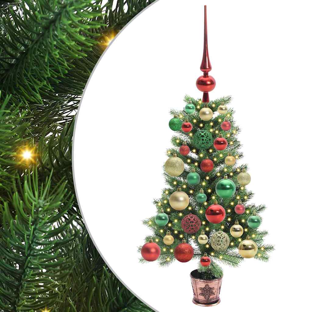 Albero di Natale VidaXL con 150 LED con PE standard verde da 65 cm
