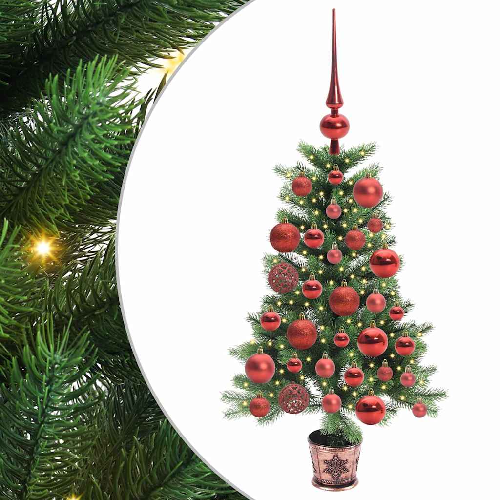 Vidaxl kerstboom met 150 led met standaard groen 90 cm pe