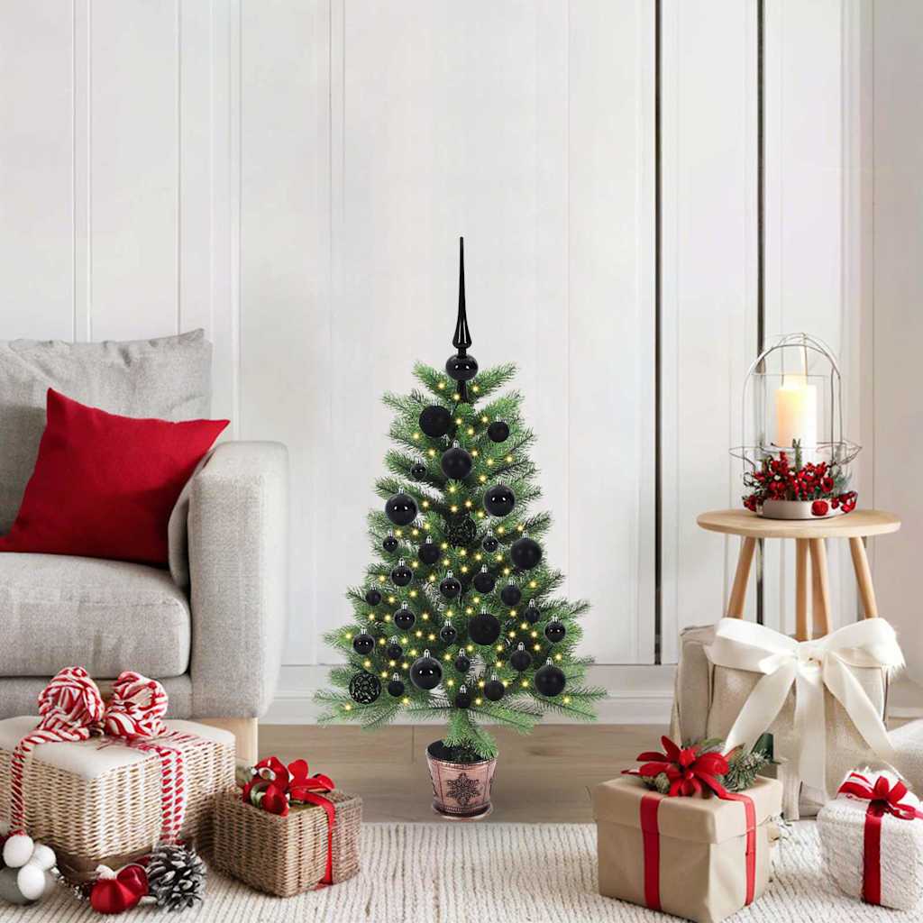 Vidaxl kerstboom met 150 led met standaard groen 90 cm pe