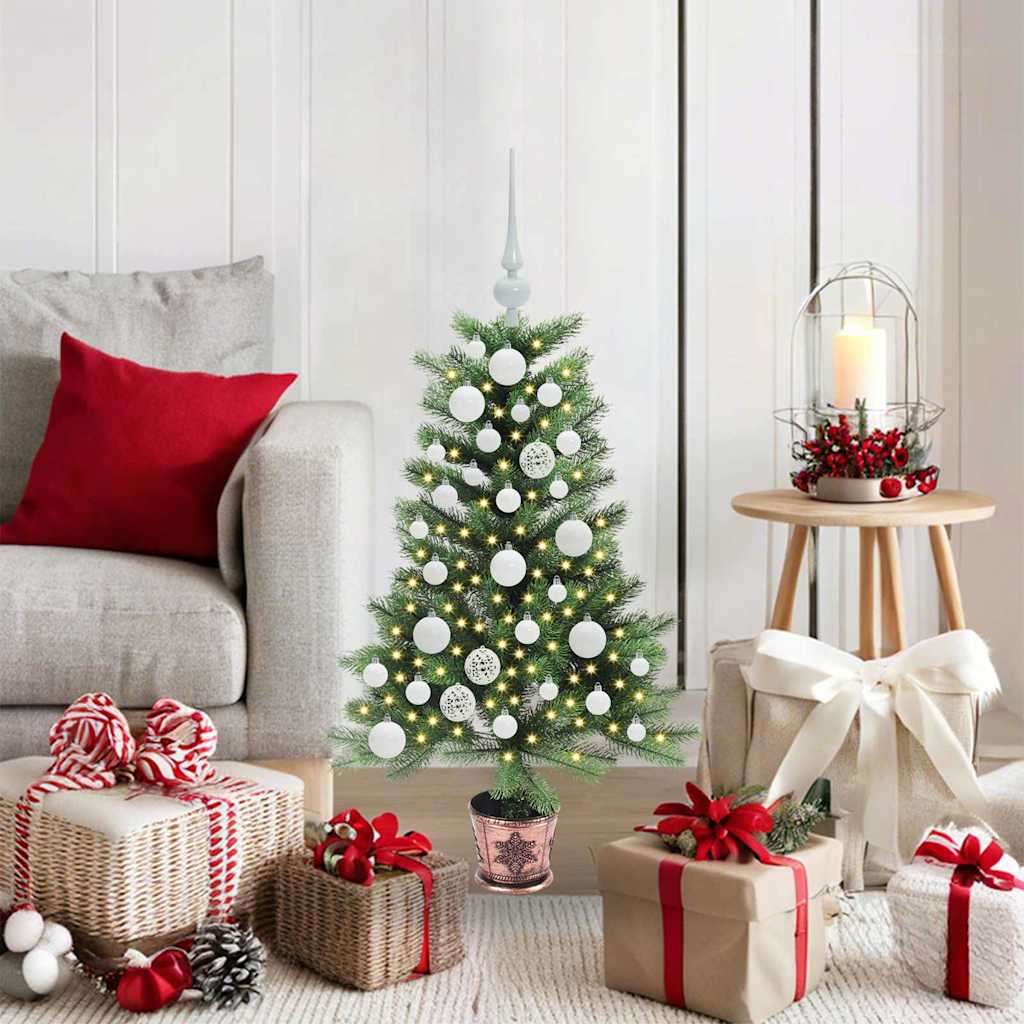 Albero di Natale VidaXL con 150 LED con PE standard verde da 90 cm