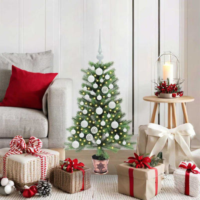 Albero di Natale VidaXL con 150 LED con PE standard verde da 90 cm