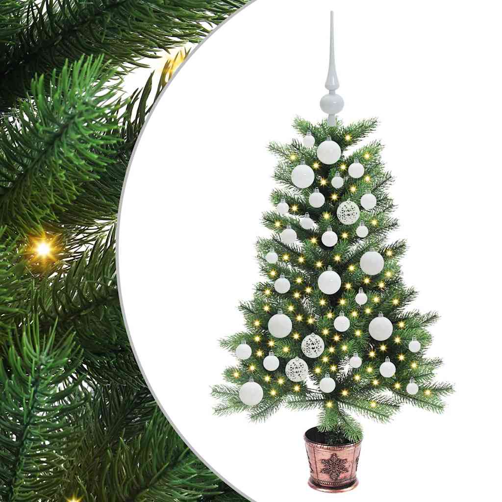 Albero di Natale VidaXL con 150 LED con PE standard verde da 90 cm