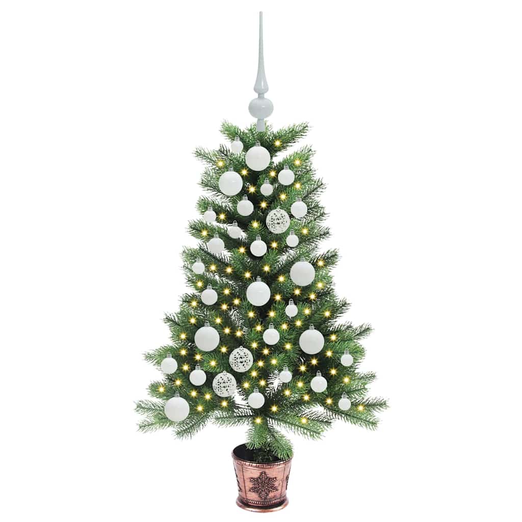 Albero di Natale VidaXL con 150 LED con PE standard verde da 90 cm