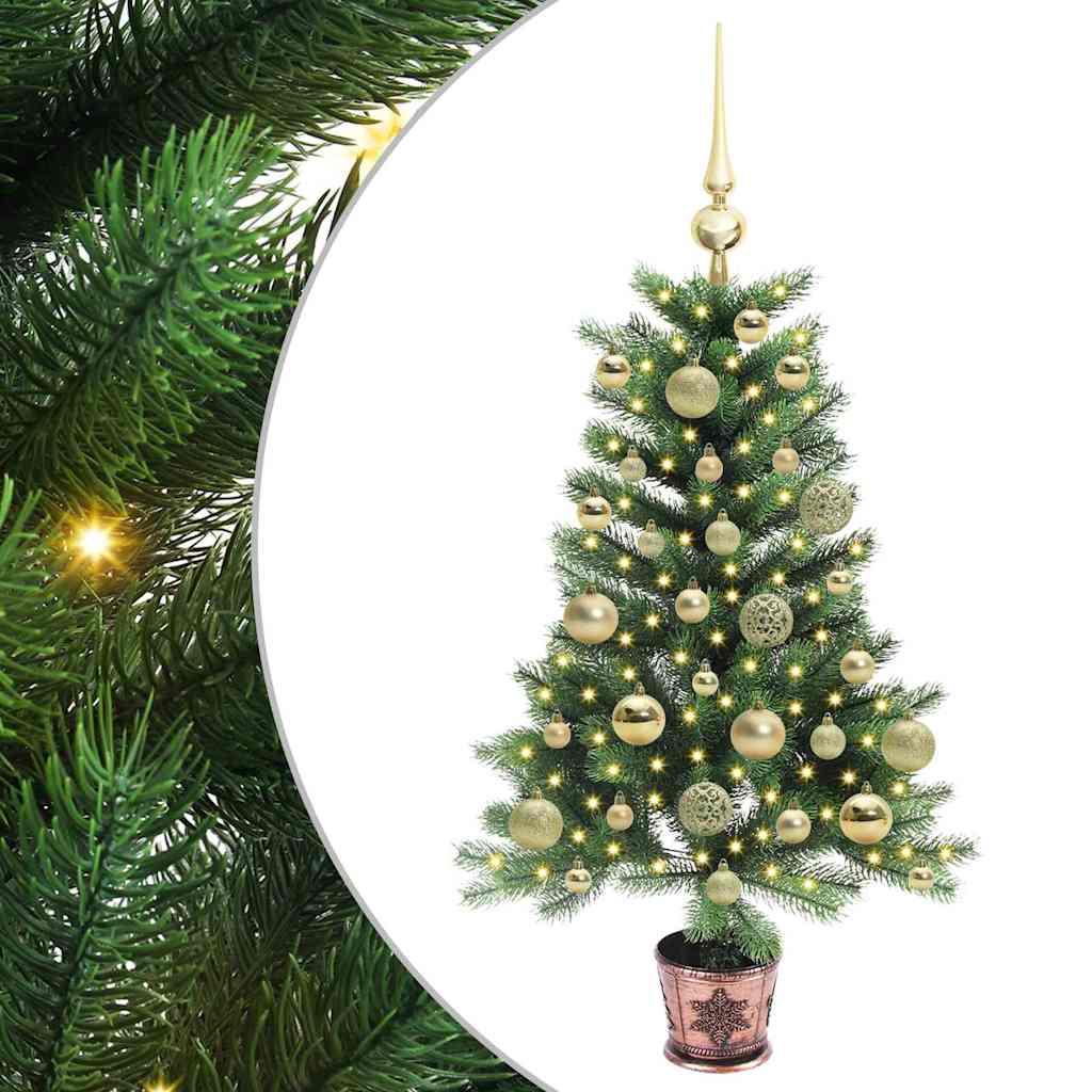 Albero di Natale VidaXL con 150 LED con PE standard verde da 90 cm