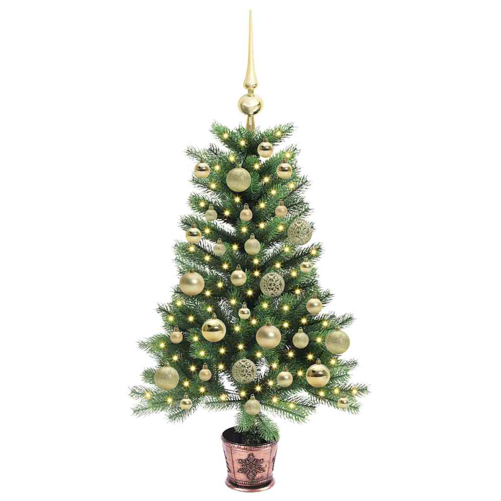 Albero di Natale VidaXL con 150 LED con PE standard verde da 90 cm