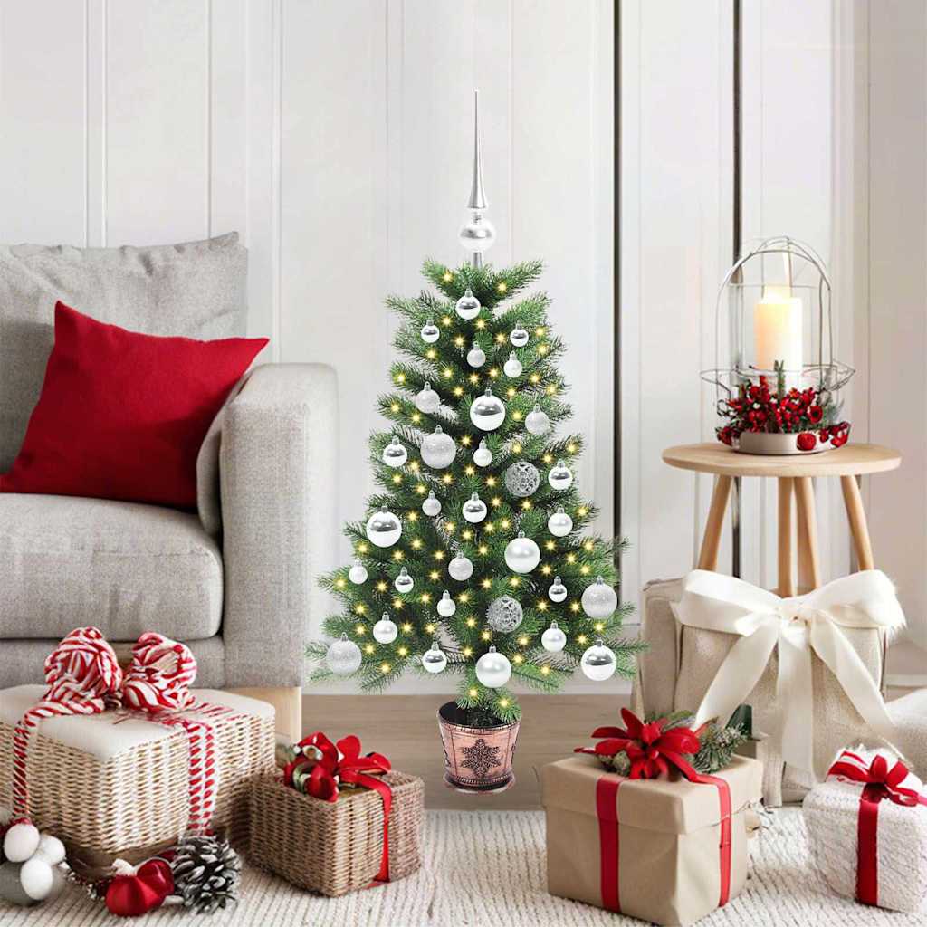 Vidaxl kerstboom met 150 led met standaard groen 90 cm pe