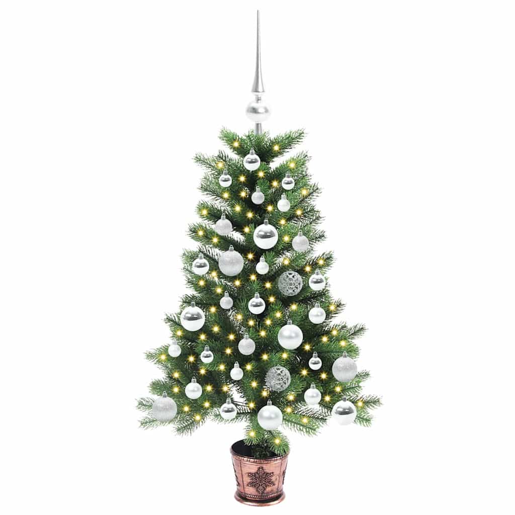 Vidaxl kerstboom met 150 led met standaard groen 90 cm pe