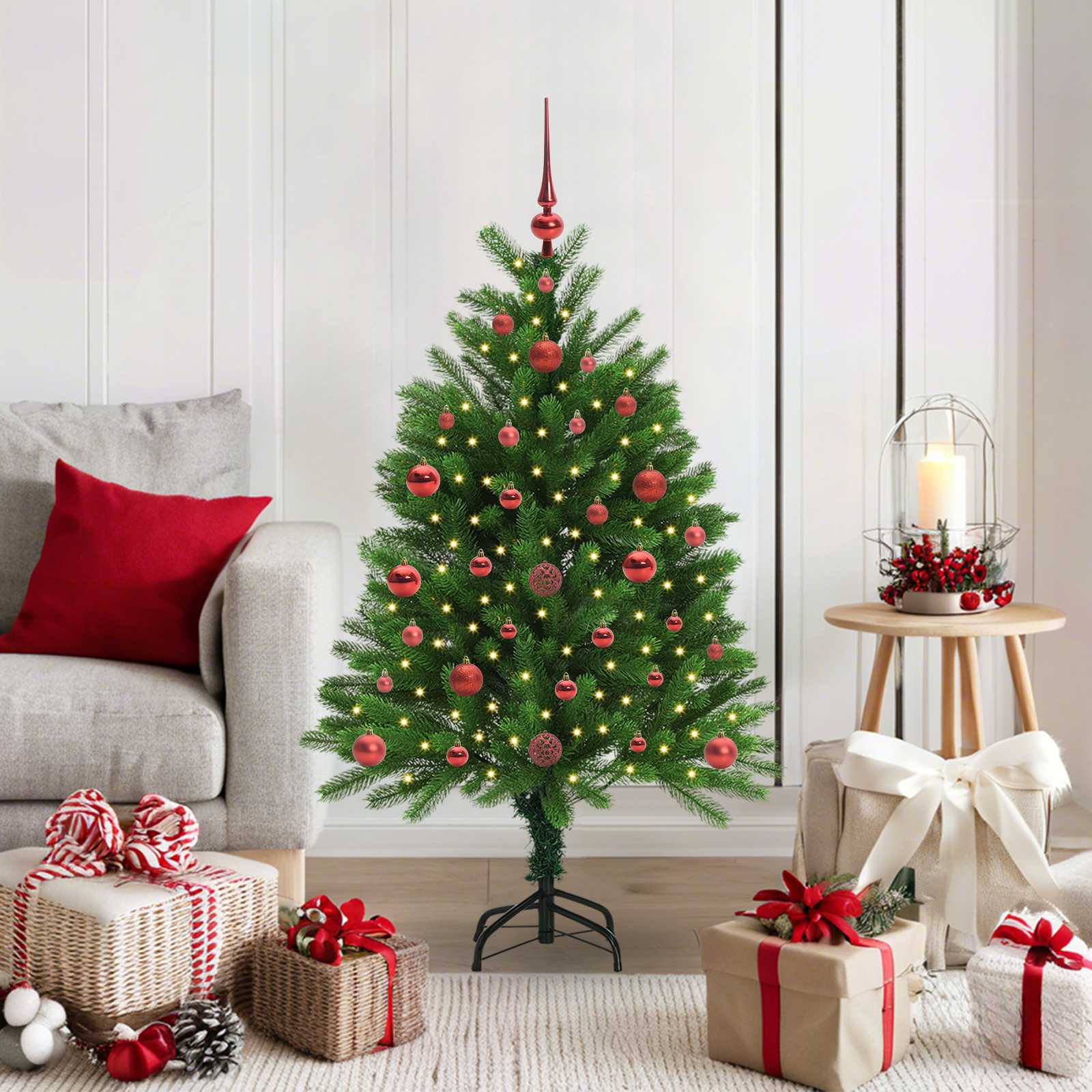 Vidaxl kerstboom met 150 led met standaard groen 120 cm pe