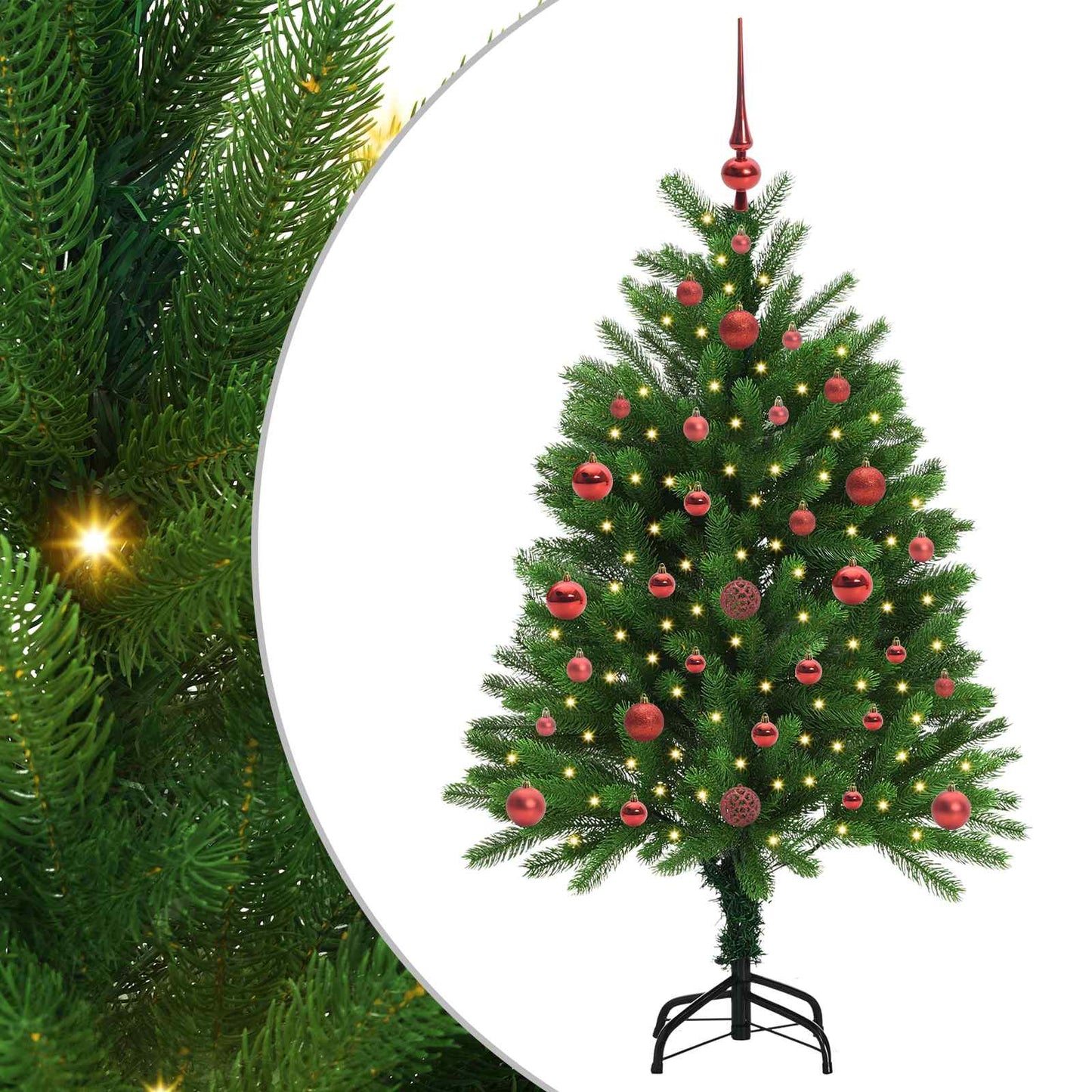 Albero di Natale VidaXL con 150 LED con PE standard verde da 120 cm