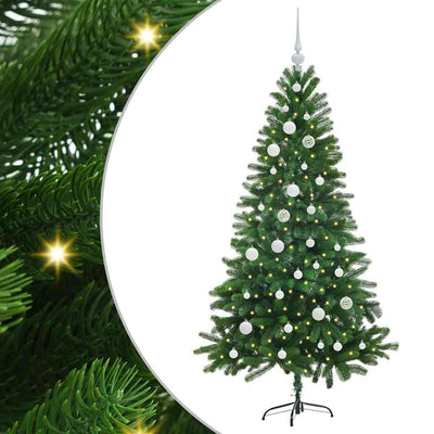 Albero di Natale VidaXL con 150 LED con PE standard verde da 150 cm