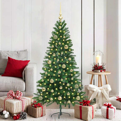 Albero di Natale VidaXL con 150 LED con PE standard verde da 150 cm
