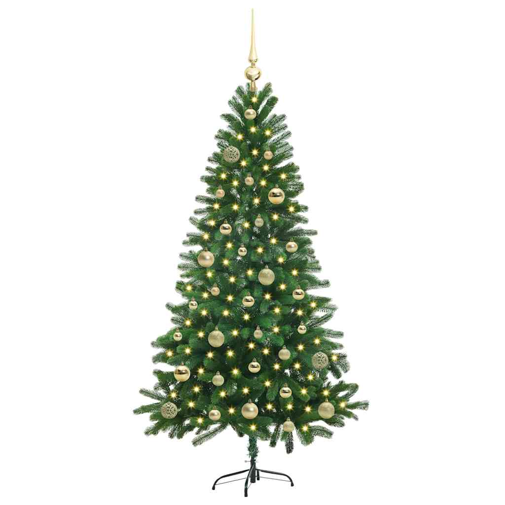 Albero di Natale VidaXL con 150 LED con PE standard verde da 150 cm