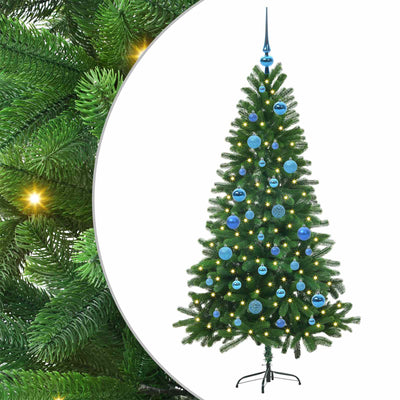 Albero di Natale VidaXL con 150 LED con PE standard verde da 150 cm