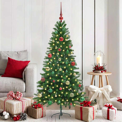 Albero di Natale VidaXL con 150 LED con PE standard verde da 150 cm