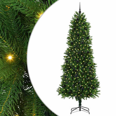 Vidaxl kerstboom met 300 led met standaard groen 240 cm pe