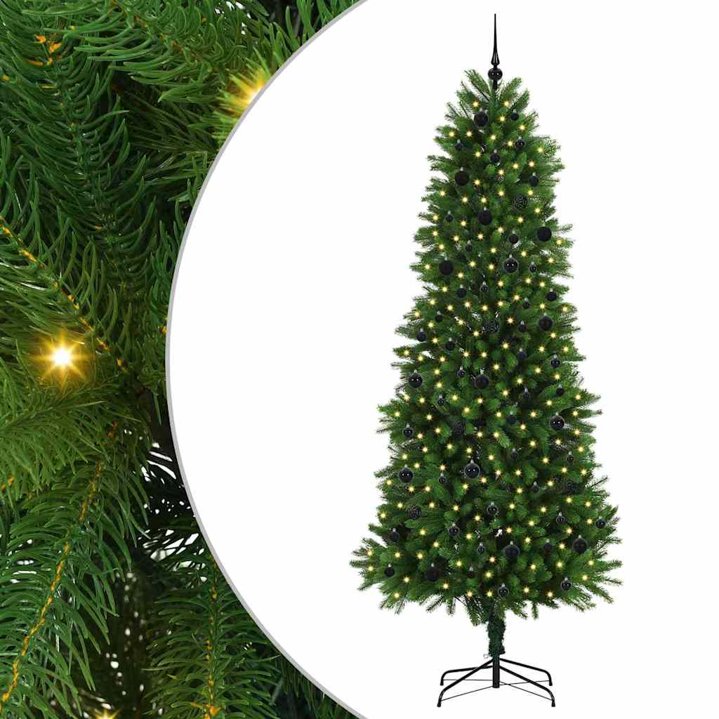 Vidaxl kerstboom met 300 led met standaard groen 240 cm pe