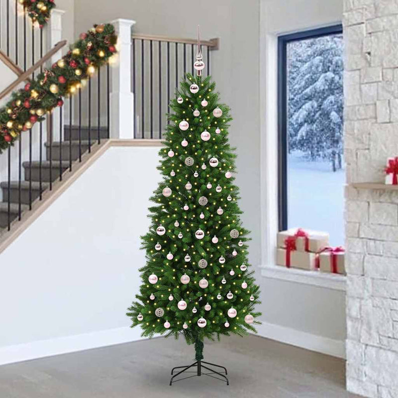 Vidaxl kerstboom met 300 led met standaard groen 240 cm pe