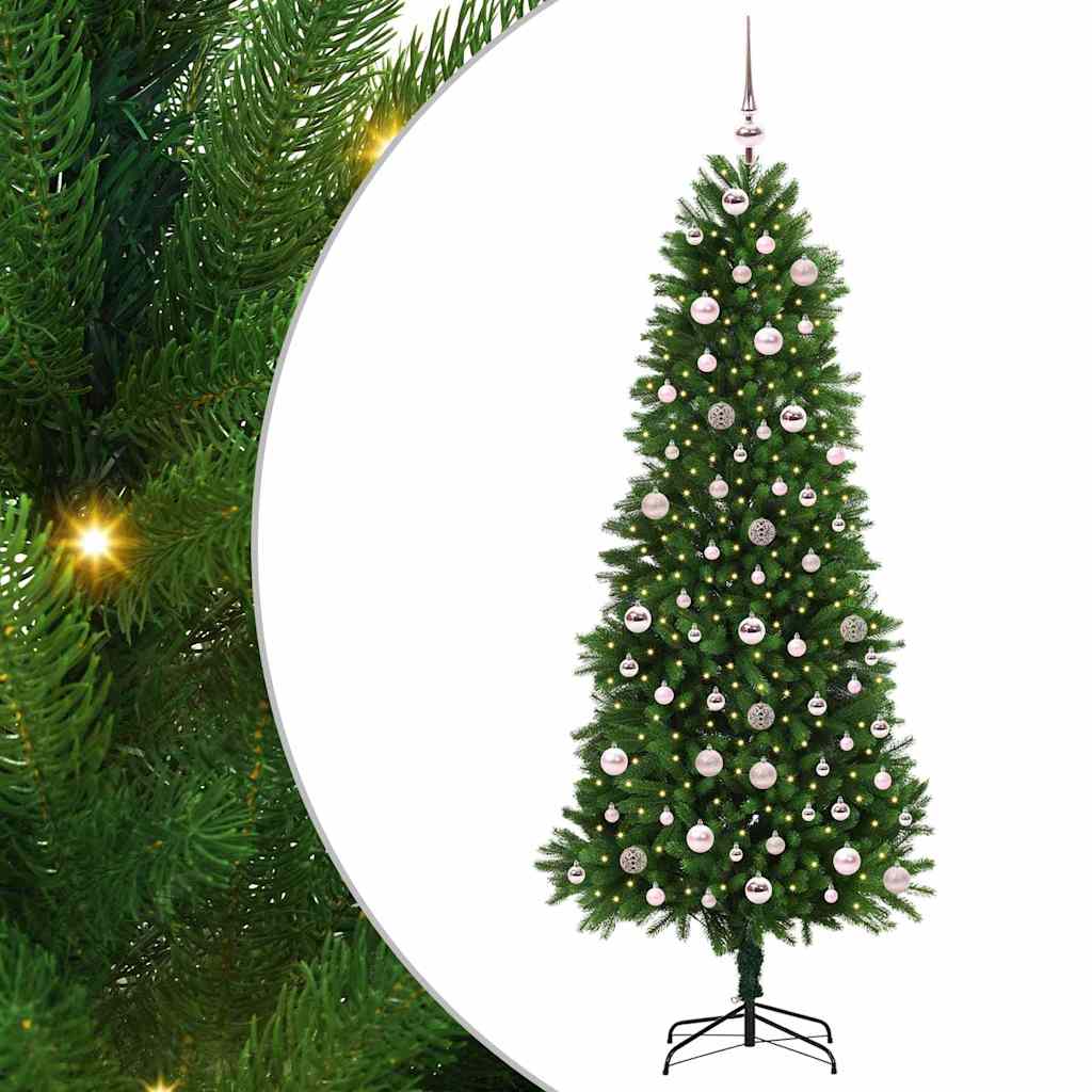 Vidaxl kerstboom met 300 led met standaard groen 240 cm pe