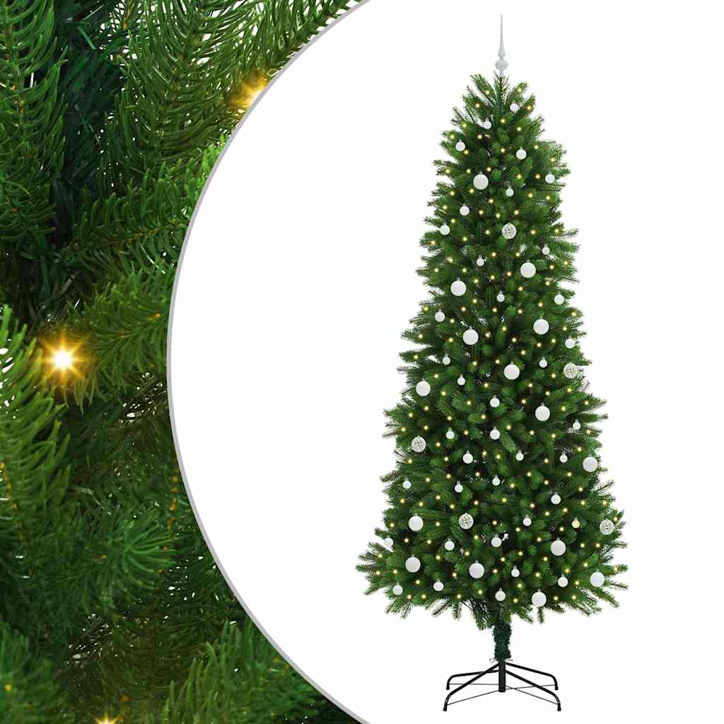 Albero di Natale VidaXL con 300 LED con PE standard verde da 240 cm