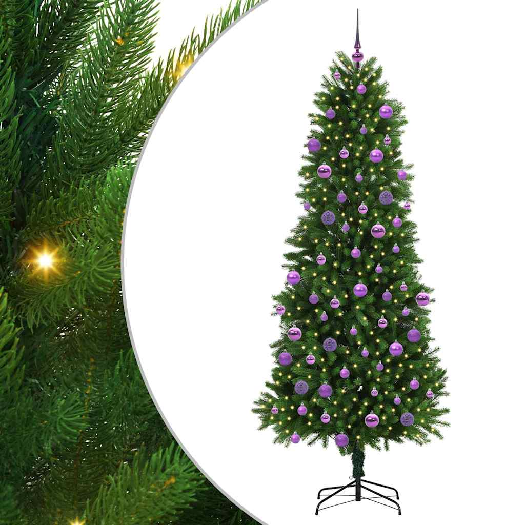 Albero di Natale VidaXL con 300 LED con PE standard verde da 240 cm