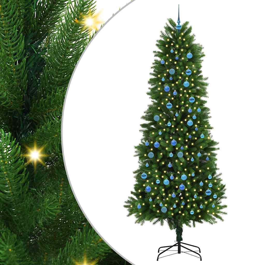 Albero di Natale VidaXL con 300 LED con PE standard verde da 240 cm