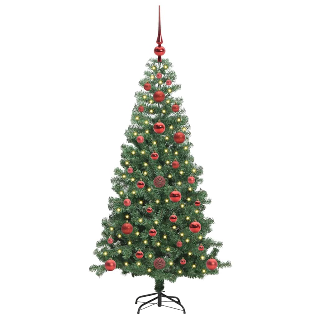 Vidaxl kerstboom met 150 led met standaard groen 120 cm pvc