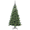 Vidaxl kerstboom met 150 led met standaard groen 120 cm pvc