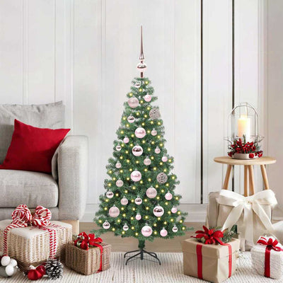Albero di Natale VidaXL con 150 LED con PVC standard verde da 120 cm