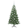 Albero di Natale VidaXL con 150 LED con PVC standard verde da 120 cm