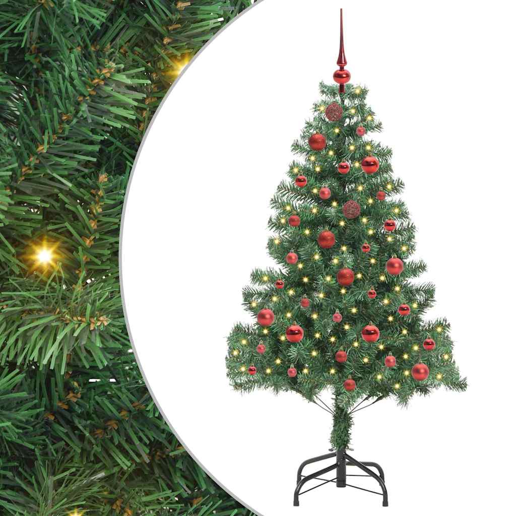 Vidaxl kerstboom met 150 led met standaard groen 150 cm pvc