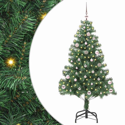 Albero di Natale VidaXL con 150 LED con PVC standard verde da 150 cm