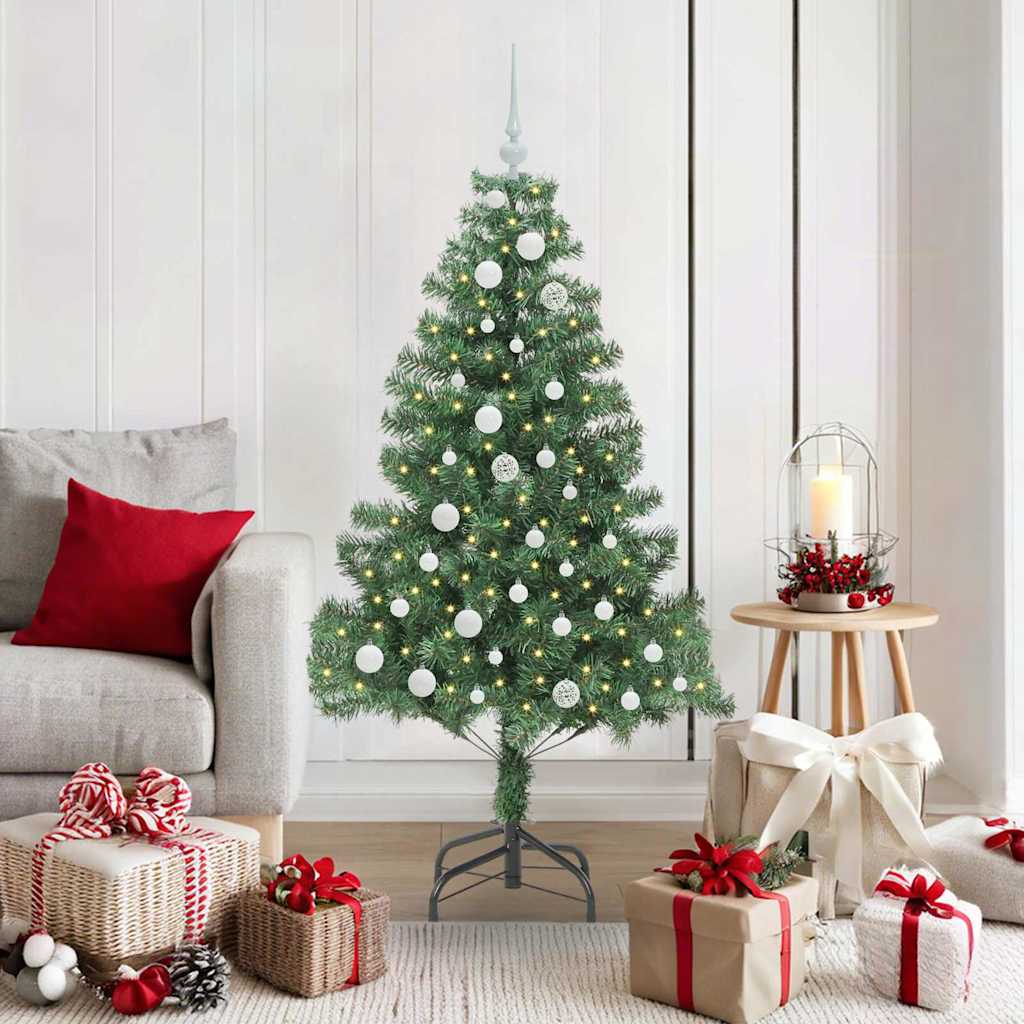 Vidaxl kerstboom met 150 led met standaard groen 150 cm pvc