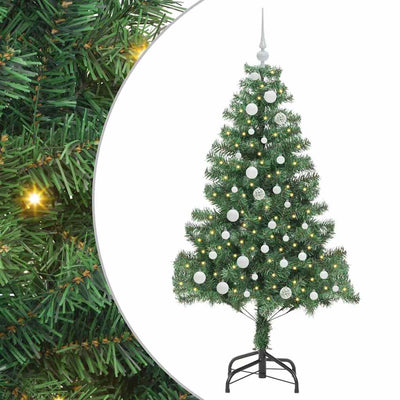 Albero di Natale VidaXL con 150 LED con PVC standard verde da 150 cm