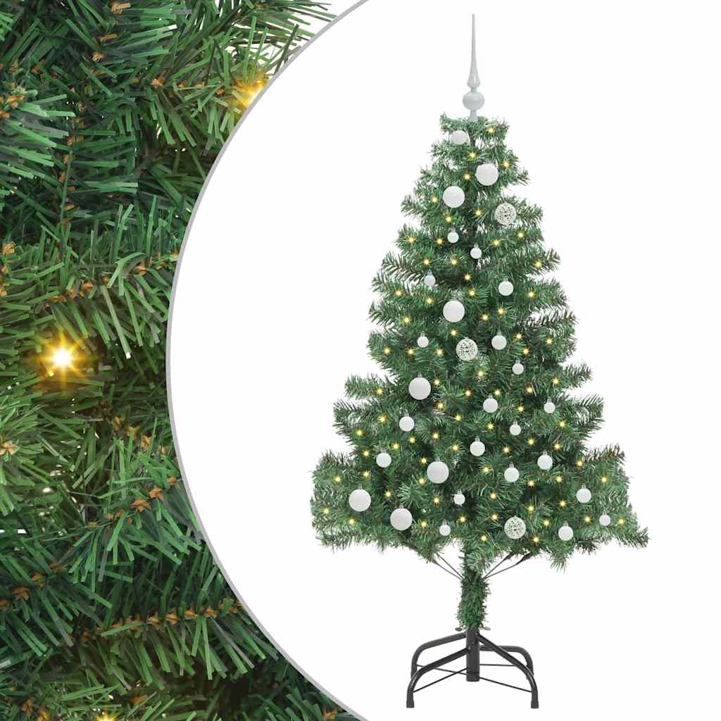 Vidaxl kerstboom met 150 led met standaard groen 150 cm pvc