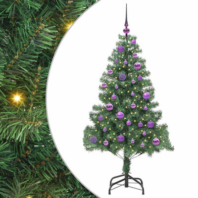Albero di Natale VidaXL con 150 LED con PVC standard verde da 150 cm