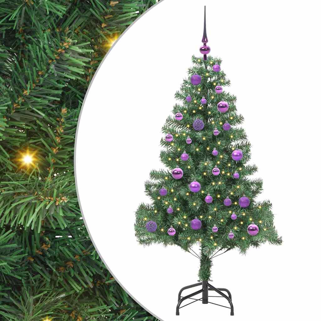 Vidaxl kerstboom met 150 led met standaard groen 150 cm pvc